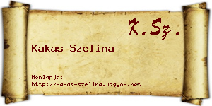 Kakas Szelina névjegykártya